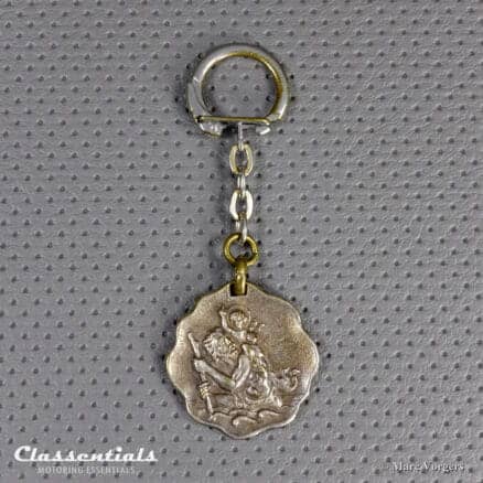 SOLD to Austria: Vintage Original 1950s - 1960s BP Ets. Bourderon SAINT CHRISTOPHER Keyring in Very Good Used Condition!