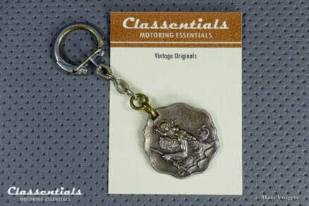SOLD to Austria: Vintage Original 1950s - 1960s BP Ets. Bourderon SAINT CHRISTOPHER Keyring in Very Good Used Condition! - Image 3