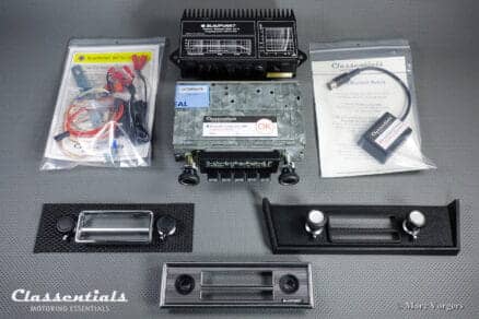 SUPER RARE Blaupunkt Frankfurt STEREO RALLYE 20W 1972 TOP-END Classic Car Auto Radio BSB 40-2 Booster for 1968 - 1975 Mercedes-Benz (SL) Models W113 R107 C107 Classentials DeLuxe Stereo Bluetooth Module