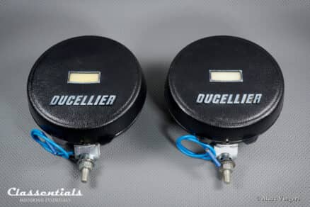 SOLD to Australia: DUCELLIER RALLYE 160 mm Vintage Original 1960s - 1970s Wide-Beam Fog / Cornering Lamps, NEVER INSTALLED + Covers - Image 13