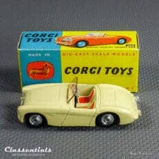 1960s Corgi Toys Austin Healey Sports Car 300 Cream With Spun Hubs Near MINT collectors item