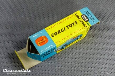 1960s Corgi Toys Austin Healey Sports Car 300 Cream With Spun Hubs Near MINT collectors item