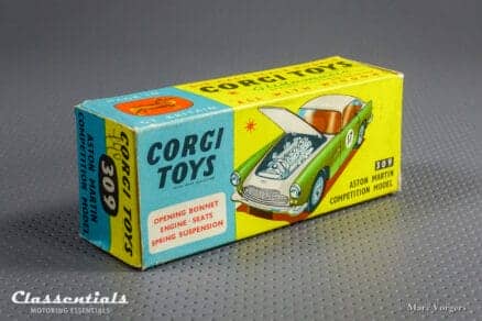 1960s Corgi Toys Aston Martin DB4 Competition Model Number one 1 309 open air-scoop Very Near MINT collectors item