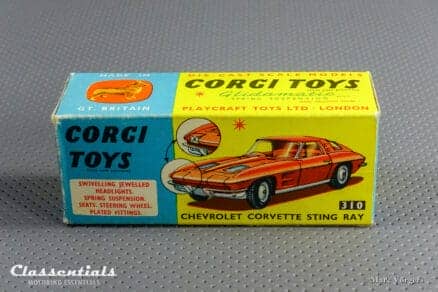 1960s Corgi Toys Chevrolet Corvette Sting Ray #310 - EXCELLENT++ - collectors item