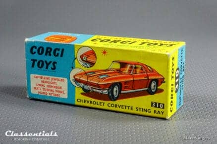 1960s Corgi Toys Chevrolet Corvette Sting Ray #310 - EXCELLENT++ - collectors item