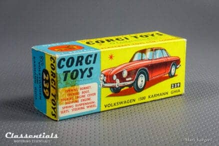 1960s Corgi Toys Volkswagen 1500 Karmann Ghia #239 Rare Beige - Near MINT - collectors item