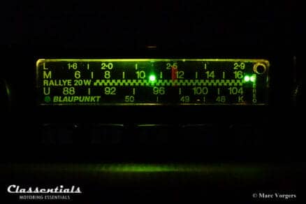 Blaupunkt Frankfurt Stereo Rallye 7632 1972 dial auto radio dial by night lighting