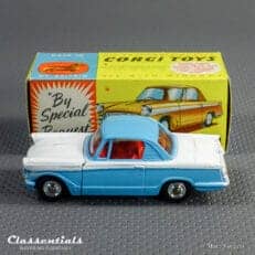 1960s Corgi Toys Triumph Herald Coupe 231 Blue over White Excellent to Near MINT collectors item