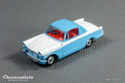 1960s Corgi Toys Triumph Herald Coupe 231 Blue over White Excellent to Near MINT collectors item