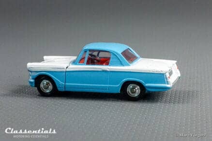 1960s Corgi Toys Triumph Herald Coupe 231 Blue over White Excellent to Near MINT collectors item