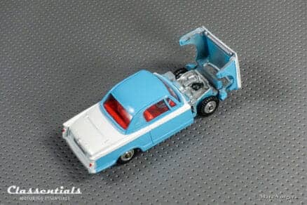 1960s Corgi Toys Triumph Herald Coupe 231 Blue over White Excellent to Near MINT collectors item