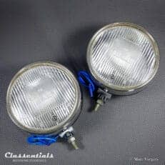 Vintage Original 1960 1960s 1970 1970s DUCELLIER RALLYE 160 mm Fog Cornering Lamps Peugeot Renault Gordini Matra Simca Fiat