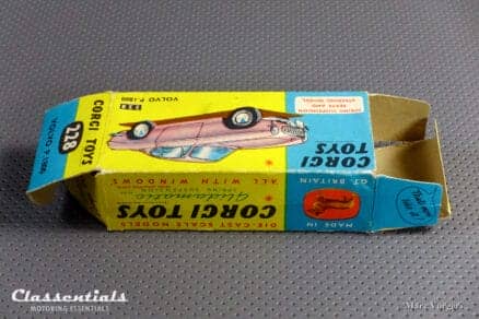 Corgi Toys Volvo P 1800 rare red Number 228 very near mint condition boxed
