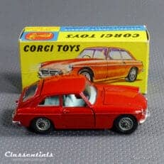 1960s Corgi Toys MGB GT with suitcase #327 - Very Near MINT - collectors item