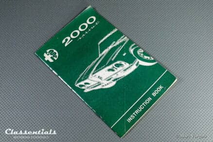 Vintage Original Alfa Romeo 2000 Sprint Instruction Book user manual 5/1962 - English Language