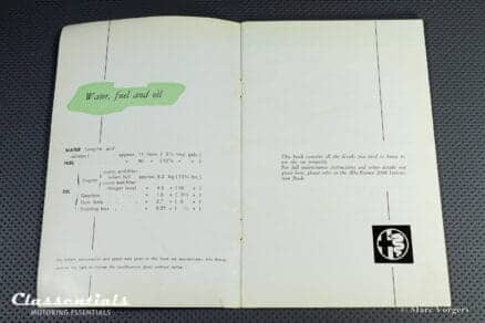 Vintage Original Alfa Romeo 2000 Sprint Instruction Book user manual 5/1962 - English Language