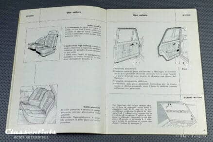 Vintage Original Alfa Romeo Giulia Nuova Super 1300 and 1600, 3/1976 - Italian Language