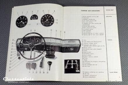 Vintage Original Alfa Romeo Giulia 1300 TI User Manual, 9/1967 - English Language