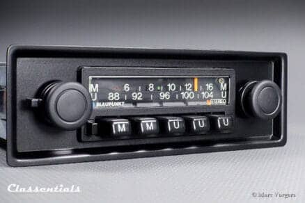 Blaupunkt Münster STEREO 1975 Vintage Auto Radio for Porsche 911 / 930 G-Series Cars 1975 - 1978, Including Classentials Deluxe Bluetooth module