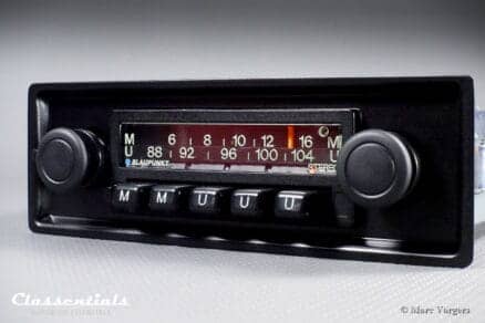 Blaupunkt Münster STEREO 1975 Vintage Auto Radio for Porsche 911 / 930 G-Series Cars 1975 - 1978, Including Classentials Deluxe Bluetooth module