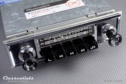 Blaupunkt Hamburg X 1966 Vintage Original lassic Car Auto Radio for Mercedes-Benz 190 C, 230 SL, W108, W110, W123 Including Classentials Bluetooth Module