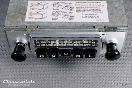 Blaupunkt Essen Y 1967 Vintage Original Auto Radio for VW Volkswagen BUS Split Window 1949 - 1967, MP3 and Bluetooth Ready Classentials