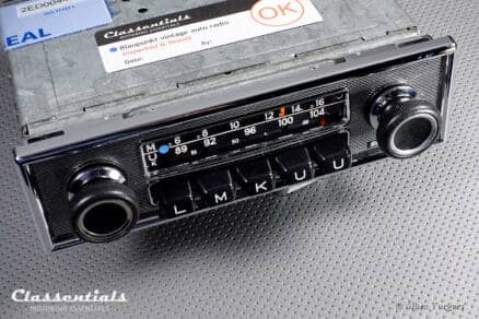 Blaupunkt Frankfurt 1972 High-End Vintage Original Auto Radio for Mercedes-Benz 1968 – 1975 and Other Exclusive Cars of the Period, Including Classentials Deluxe Bluetooth Module