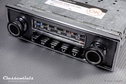 Blaupunkt Frankfurt 1972 High-End Vintage Original Auto Radio for Mercedes-Benz 1968 – 1975 and Other Exclusive Cars of the Period, Including Classentials Deluxe Bluetooth Module