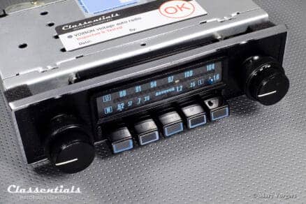 AUTOVOX RB277A Vintage Original 1970s Classic Car Auto Radio for Alfa Romeo, Fiat, Lancia, and Other Italian Cars, Including Classentials Deluxe Bluetooth module!