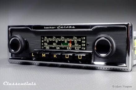 Becker EUROPA LMKU 1970 Vintage Original High-End Classic Car Auto Radio, Mercedes-Benz W123 W111 W112 W110 and Other Exclusive Cars 1968 - 1978, Including Classentials Deluxe Bluetooth Module