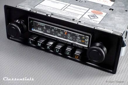 Blaupunkt Frankfurt STEREO Super Arimat 18 Watt 1978 HIGH-END Vintage Original Auto Radio for PORSCHE 911 / 930 G-Series, Including Classentials Deluxe Stereo Bluetooth Module