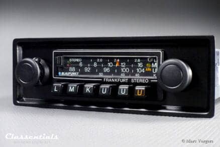 Blaupunkt Frankfurt STEREO Super Arimat 18 Watt 1978 HIGH-END Vintage Original Auto Radio for PORSCHE 911 / 930 G-Series, Including Classentials Deluxe Stereo Bluetooth Module