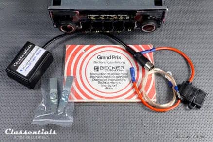 Becker GRAND PRIX 1968 Vintage Original TOP-END 108 Mhz Classic Car Auto Radio, Mercedes-Benz and Other Exclusive Cars 1968 -1978. Including Original Manuals and Classentials Deluxe Bluetooth Module