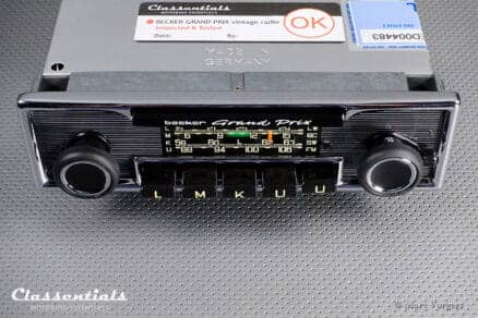 Becker GRAND PRIX 1968 Vintage Original TOP-END 108 Mhz Classic Car Auto Radio, Mercedes-Benz and Other Exclusive Cars 1968 -1978. Including Original Manuals and Classentials Deluxe Bluetooth Module