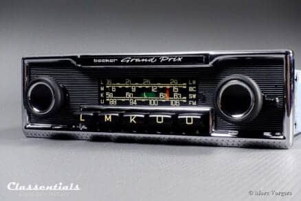 Becker GRAND PRIX 1968 Vintage Original TOP-END 108 Mhz Classic Car Auto Radio, Mercedes-Benz and Other Exclusive Cars 1968 -1978. Including Original Manuals and Classentials Deluxe Bluetooth Module