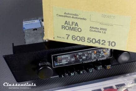 Blaupunkt Frankfurt STEREO Super Arimat 18 Watt 1978 HIGH-END Vintage Original Classic Car Auto Radio for Alfa Romeo Alfetta 2000 and Giulietta 1600, Including Classentials Deluxe Stereo Bluetooth Module