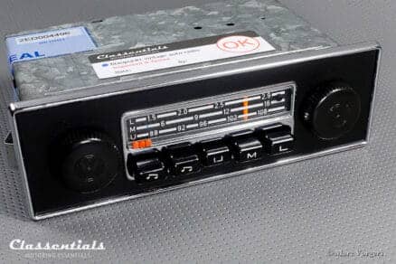 Blaupunkt Emden E 108 Mhz, Vintage Original Classic Car Auto Radio for VW Beetle and Karmann Ghia with Metal Dashboard 1969 – 1973, MP3 and Bluetooth Ready Classentials