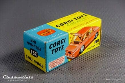 1960s Corgi Toys Hillman Imp #251 Blue Metallic Near MINT collectors item