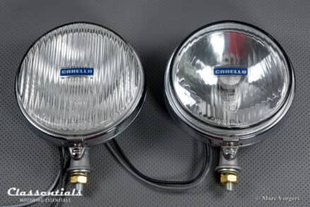 SOLD to Portugal: CARELLO PF140 / PA140 Vintage Original Fog / Spot Lamp 'Continental Set' with Covers, Alfa Romeo, Fiat, Lancia and Others - NEW IN BOX! - Image 2