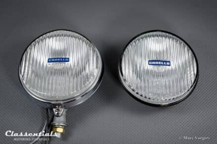 SOLD to Portugal: CARELLO PF140 / PA140 Vintage Original Fog / Spot Lamp 'Continental Set' with Covers, Alfa Romeo, Fiat, Lancia and Others - NEW IN BOX! - Image 11