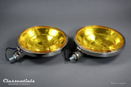 SOLD to the United States: CIBIÉ 45 IODE 7-Inch Vintage Original Early 1970s Stainless-Steel Amber / Yellow Long-Range Spot- Driving- Rally- Lamps Including Original Covers - New Old Stock! - Image 3