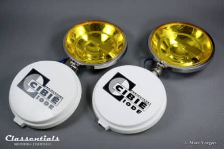 SOLD to the United States: CIBIÉ 45 IODE 7-Inch Vintage Original Early 1970s Stainless-Steel Amber / Yellow Long-Range Spot- Driving- Rally- Lamps Including Original Covers - New Old Stock! - Image 5