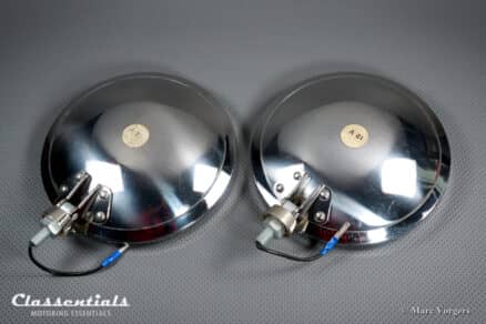 SOLD to the United States: CIBIÉ 45 IODE 7-Inch Vintage Original Early 1970s Stainless-Steel Amber / Yellow Long-Range Spot- Driving- Rally- Lamps Including Original Covers - New Old Stock! - Image 8