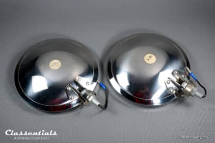 SOLD to the United States: CIBIÉ 45 IODE 7-Inch Vintage Original Early 1970s Stainless-Steel Amber / Yellow Long-Range Spot- Driving- Rally- Lamps Including Original Covers - New Old Stock! - Image 10