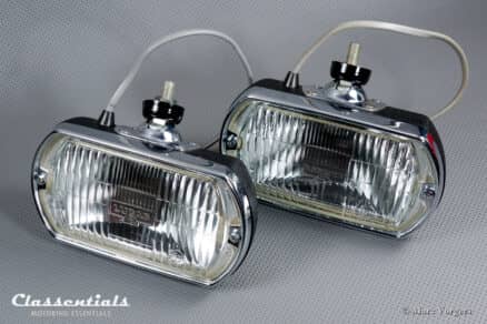 SOLD to Austria: LUCAS FT8 "SQUARE-8" Vintage Original, Never Installed 1960s - 1970s Wide-Beam Fog / Cornering-Lamps - Aston Martin, Jaguar, Jensen, Rover, Triumph - Image 2