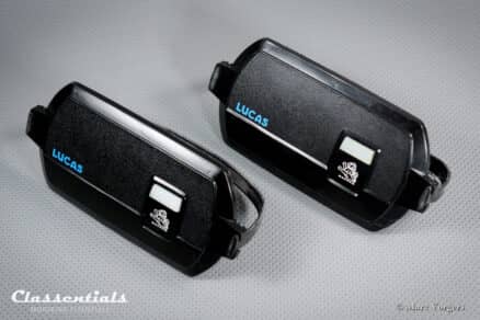 SOLD to Austria: LUCAS FT8 "SQUARE-8" Vintage Original, Never Installed 1960s - 1970s Wide-Beam Fog / Cornering-Lamps - Aston Martin, Jaguar, Jensen, Rover, Triumph - Image 7