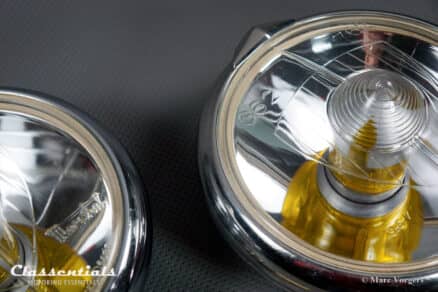 SOLD to Japan: S.E.V. MARCHAL 'Fantastic' 662 / 762 Vintage Original 1960s Long-Range Spot- / Driving Lamp Set 170mm, Halogen H1, For Alfa Romeo, Aston Martin, Delage, Ferrari, Facel Vega and Others - VERY GOOD! - Image 6