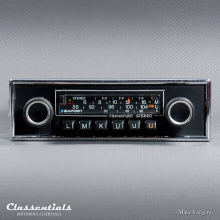 SOLD to Italy: BLAUPUNKT FRANKFURT STEREO SUPER ARIMAT 18 Watt 1978 HIGH-END Classic Car Auto Radio With 1-DIN Front for All Luxury Cars 1975 - 1985. Including Classentials Deluxe Stereo Bluetooth Module!