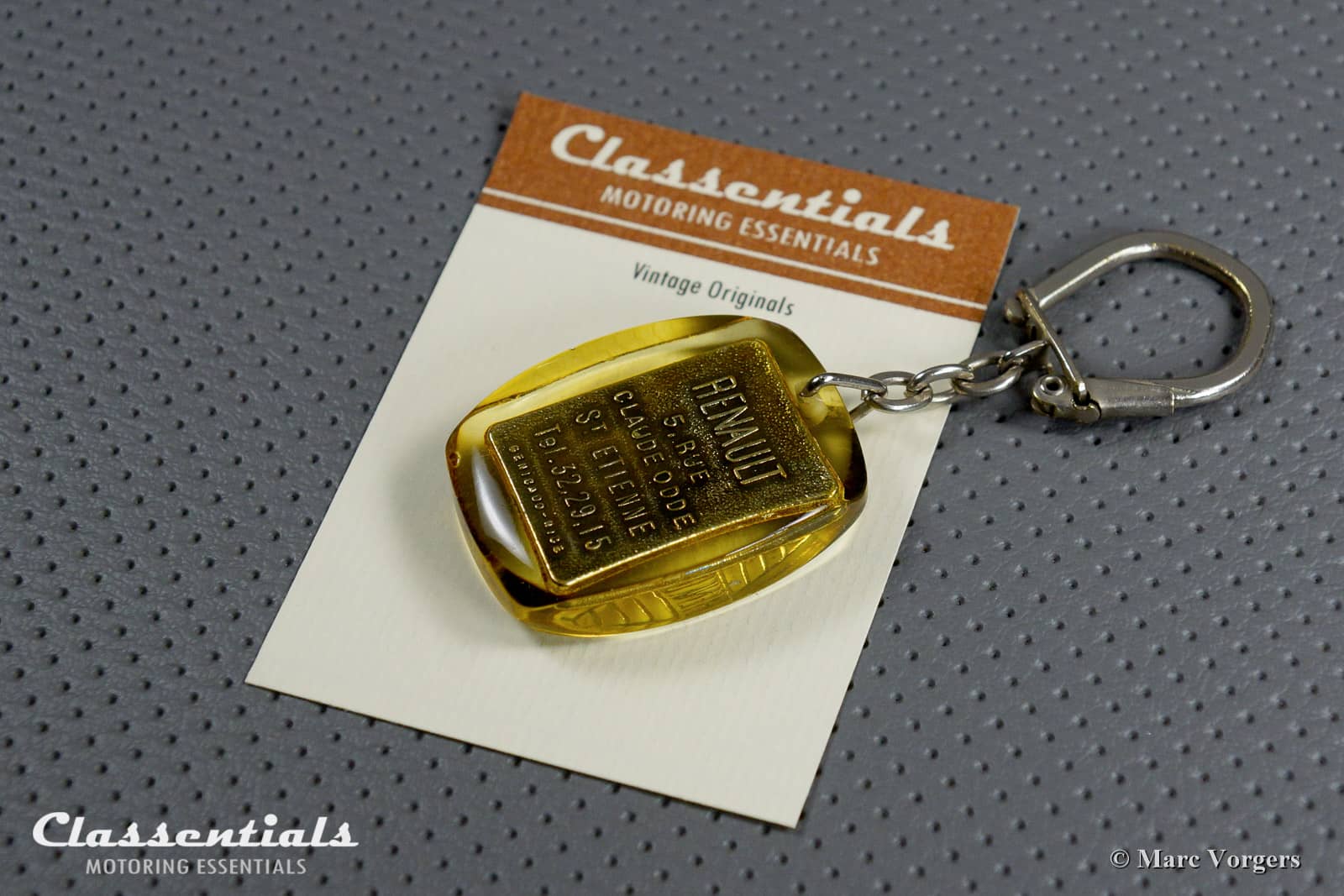 Vintage Original 1950s - 1960s 'Golden' PEUGEOT Key Ring - Spare Key -  Number RE91XR - MINT - RARE Collectors Item - Classentials