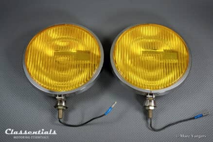SOLD to the United States: CIBIÉ 45 IODE 7-Inch Vintage Original Early 1970s Stainless-Steel Amber / Yellow Fog- Cornering- Rally- Lamps Including Original Covers - Image 3